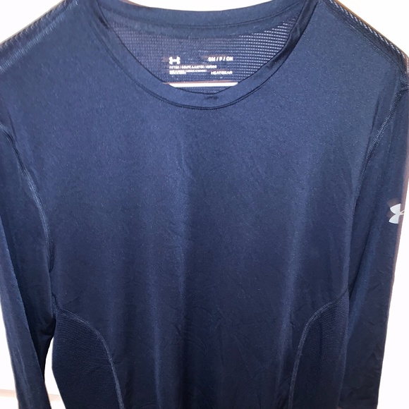 Spandex skin tight 3/4 length sleeves under armour workout shirt - Picture 1 of 2